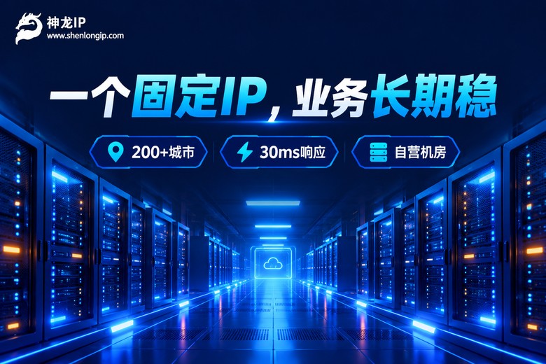 神龙IP静态IP代理品牌宣传图