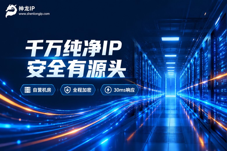 神龙IP品牌宣传图:千万纯净IP安全有源头