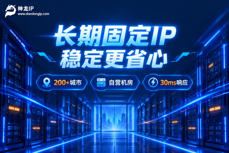神龙IP长期固定静态代理IP服务特色