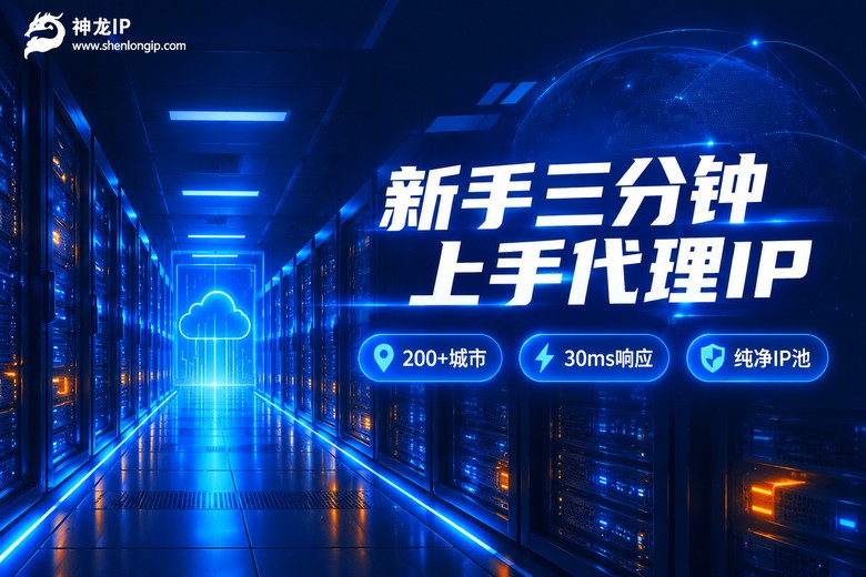 神龙IP品牌信息图:新手三分钟上手代理IP