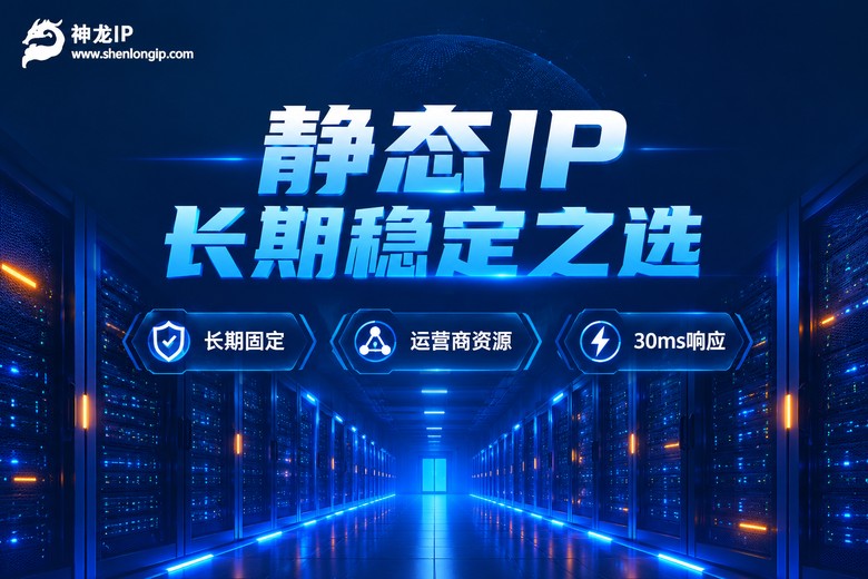 神龙IP静态代理长期稳定固定IP品牌图