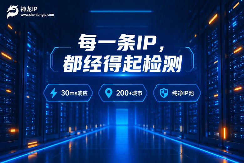 神龙IP代理服务质量检测品牌宣传图