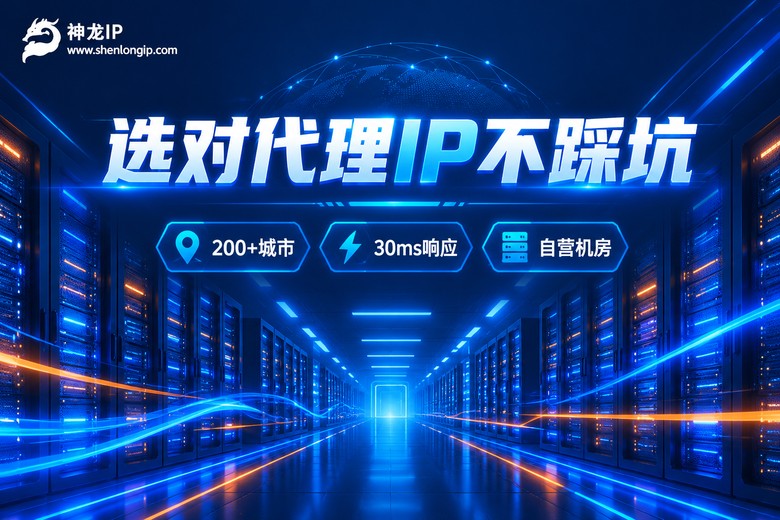 神龙IP品牌图:选对代理IP不踩坑
