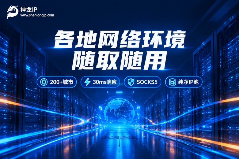 神龙IP多城市网络环境即取即用
