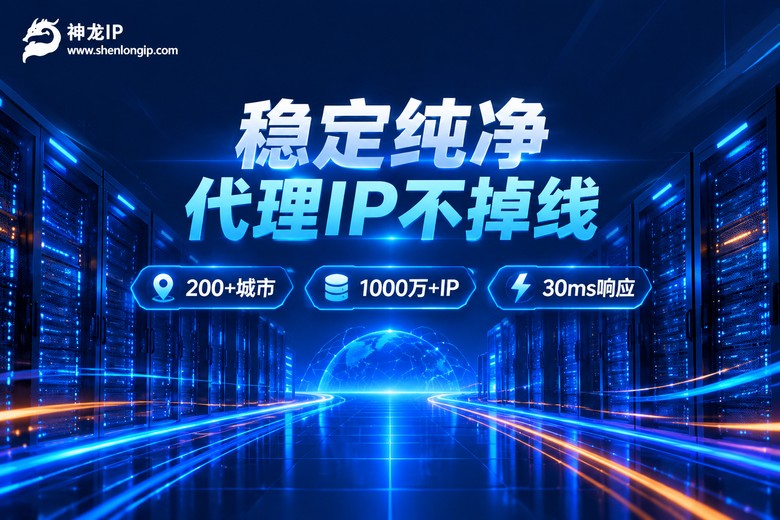 神龙IP稳定纯净代理IP服务