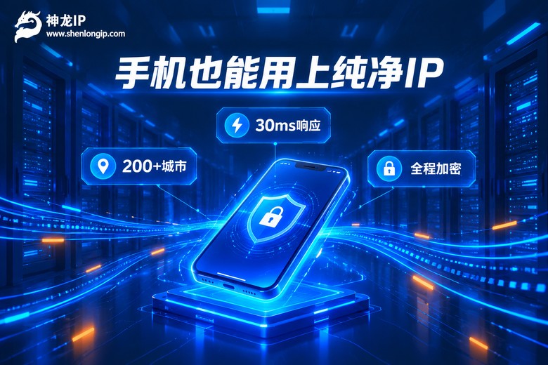 神龙IP品牌图:安卓设备纯净IP与极速响应
