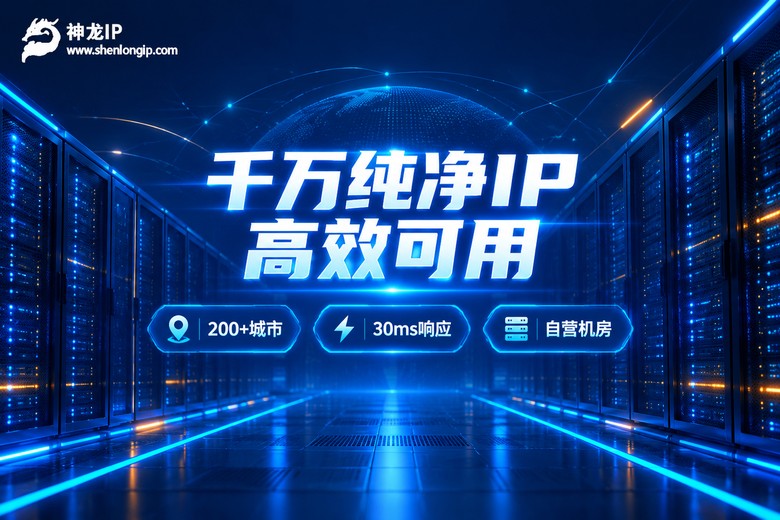 神龙IP千万纯净IP池品牌信息图